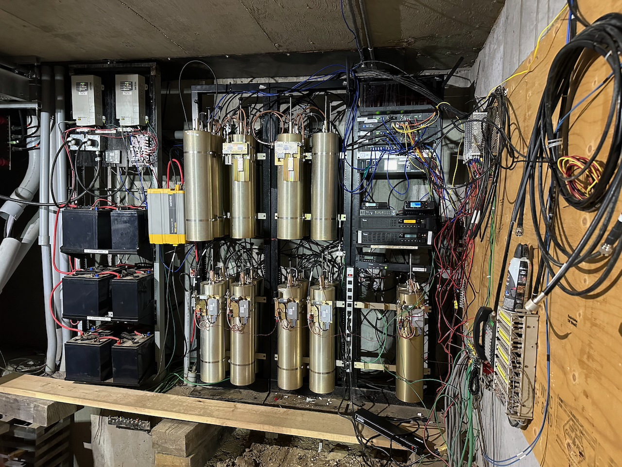 Equipment rack at Operations Building